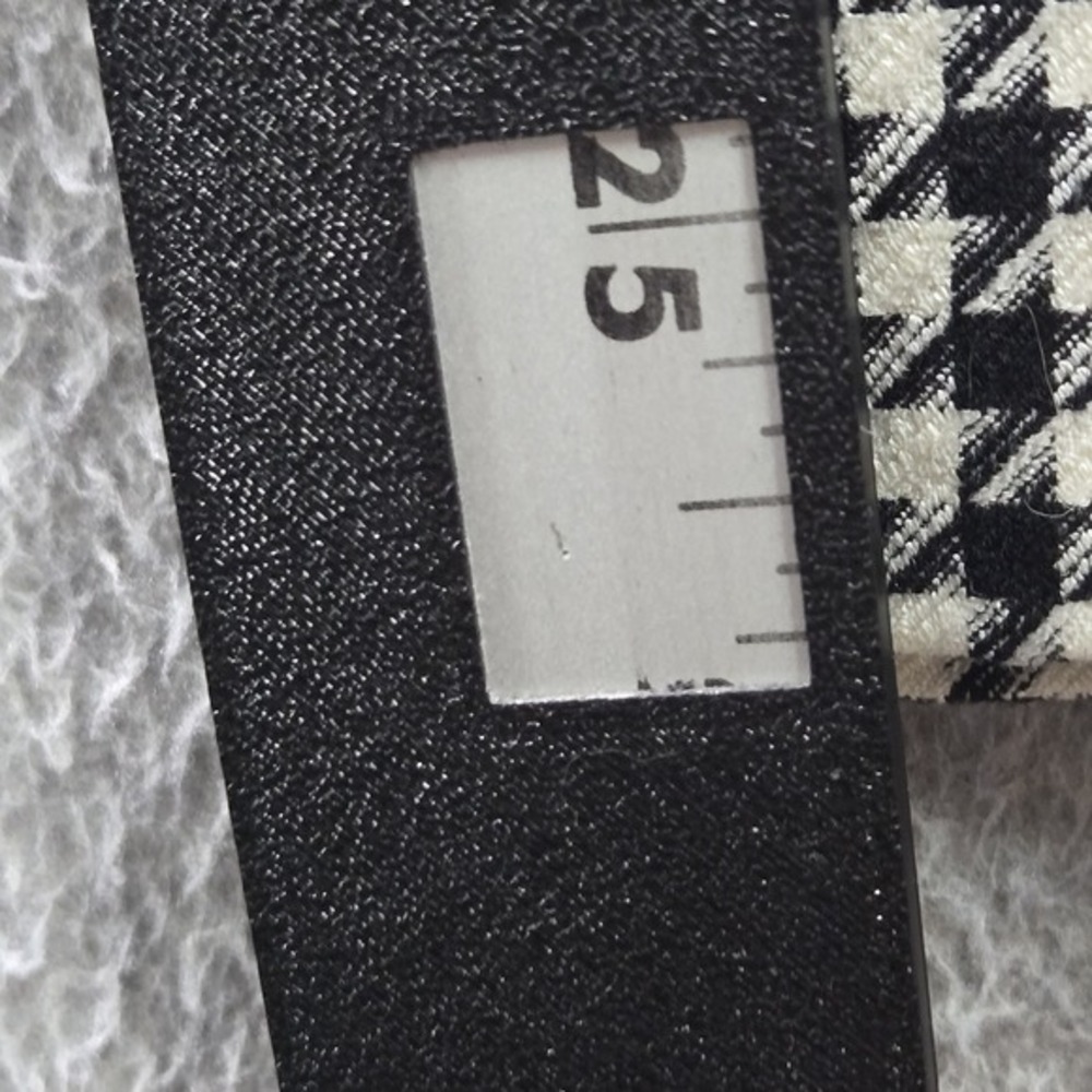 Old Navy Women Pants 4 PETITE Black Houndstooth Dress Pants High-Rise Pixie - Picture 14 of 16